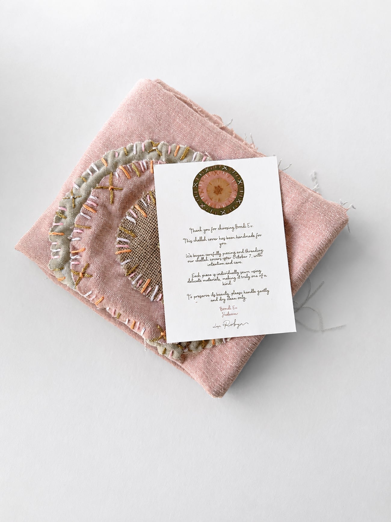 Challah Cover - Rose, Bondi EV