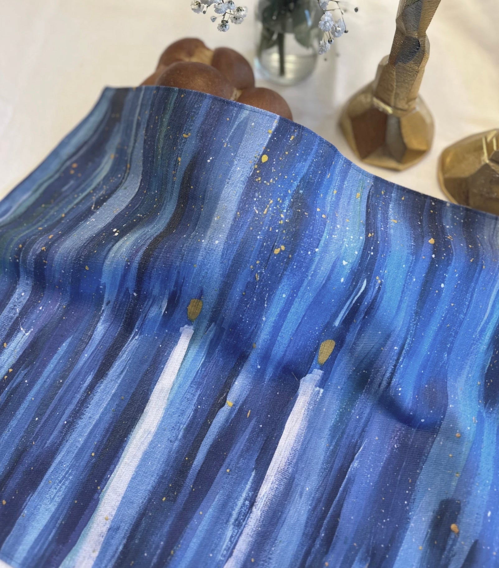 Challah Cover - Shabbat Candles, Arielle Zorger
