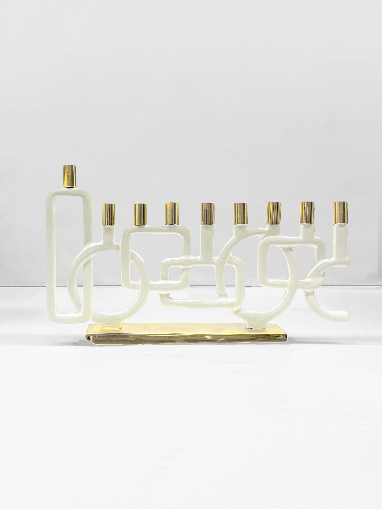 Chanukiah - Enamelled Shapes