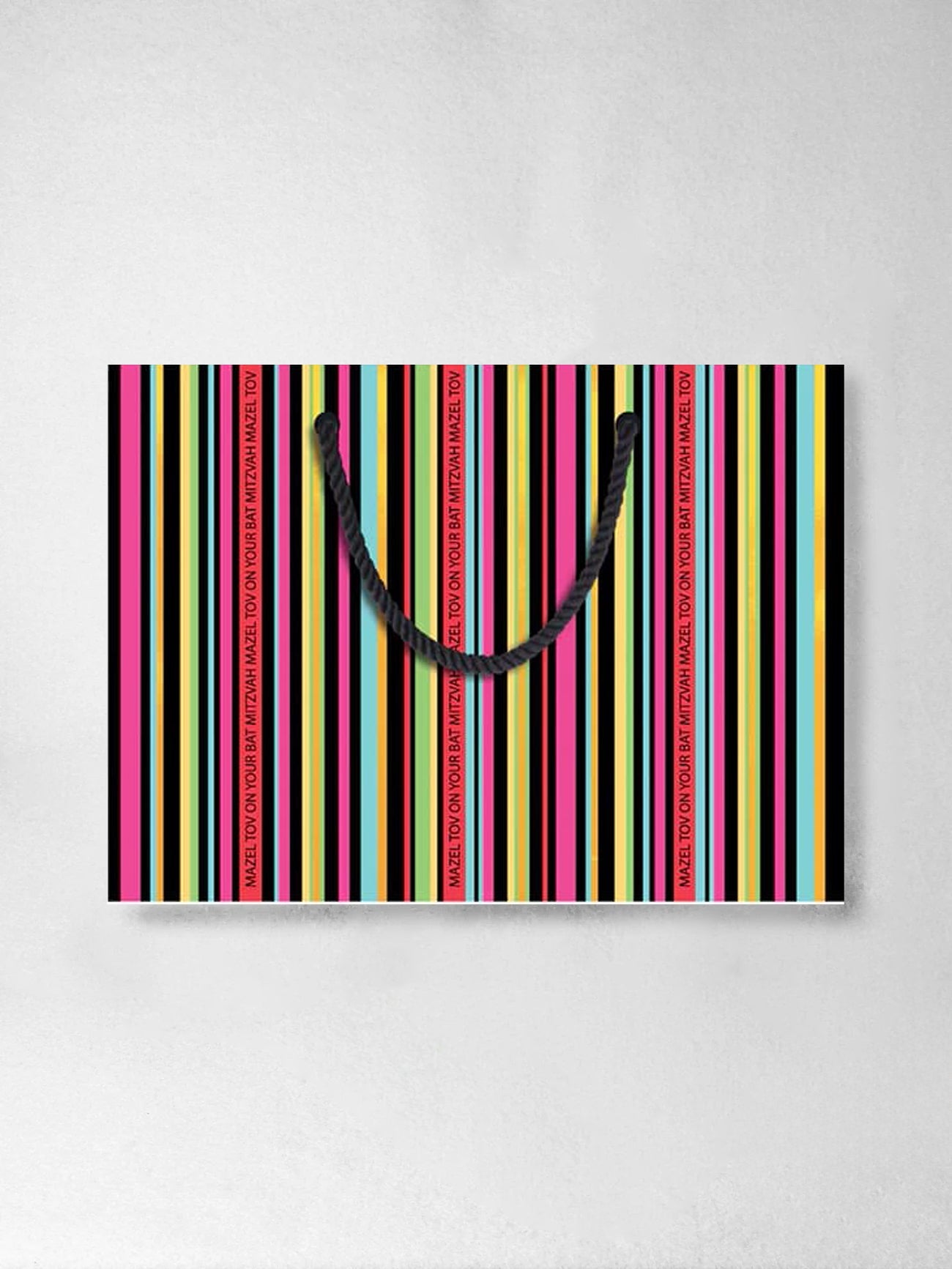 Greeting Card – Bat Mitzvah - Colourful bag