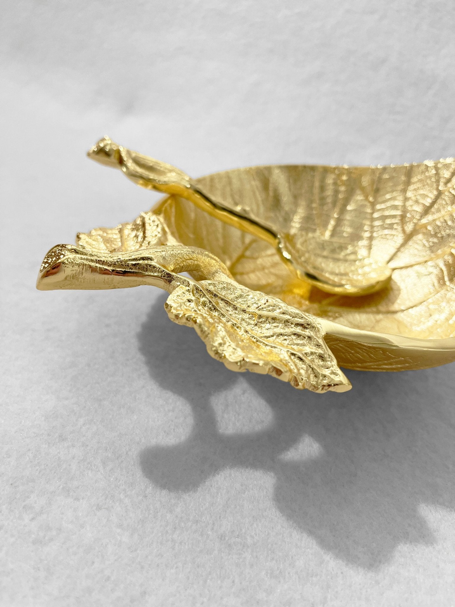 Honey Dish - Golden Leaf