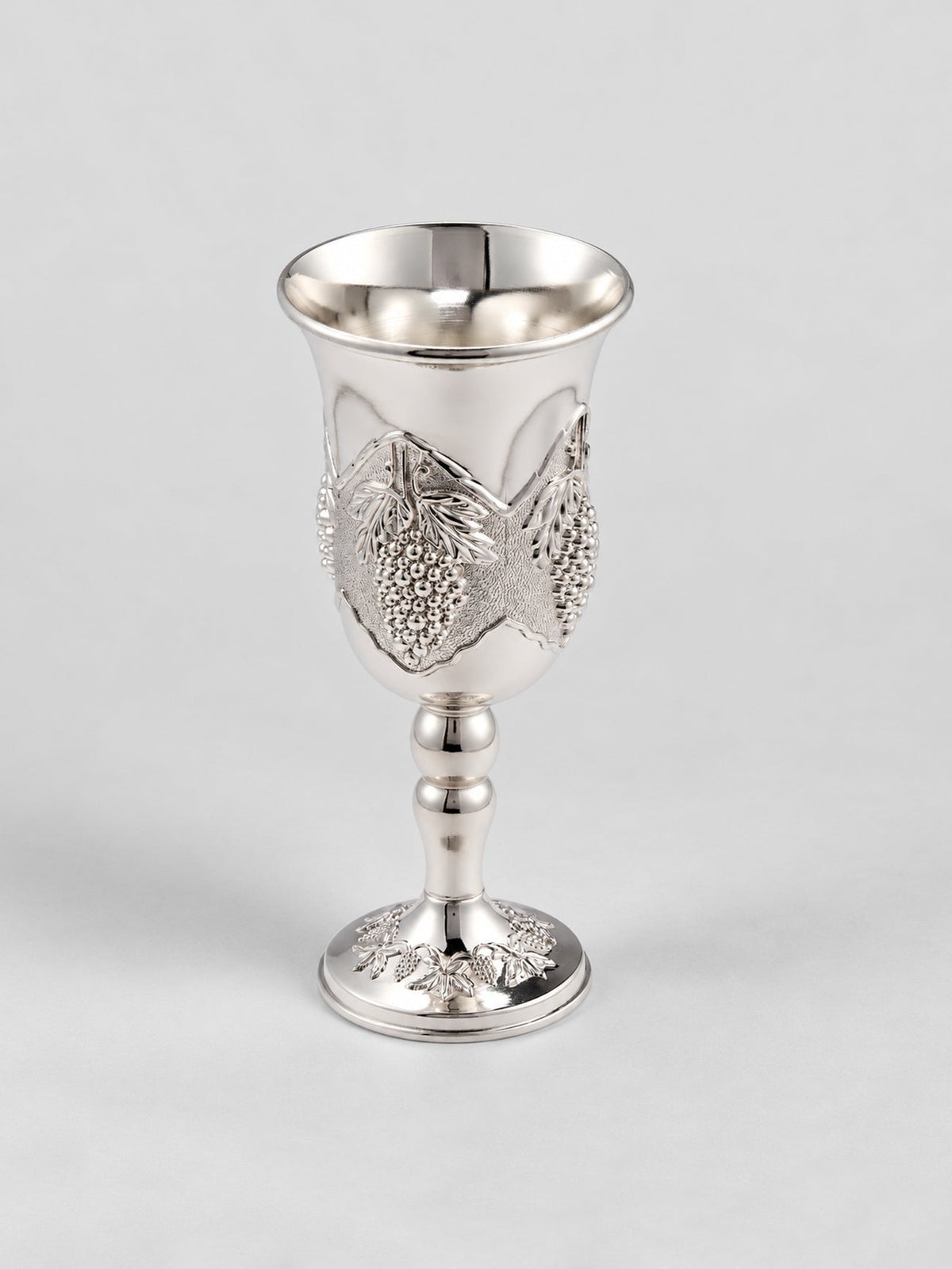 Kiddush Cup - Grapes, silver plated