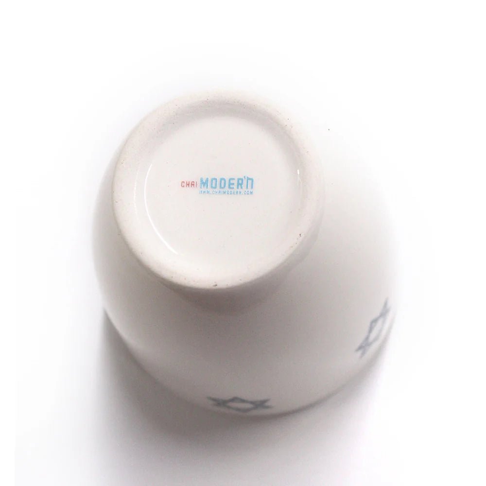 Kiddush Cup - Mensch, Chai Modern