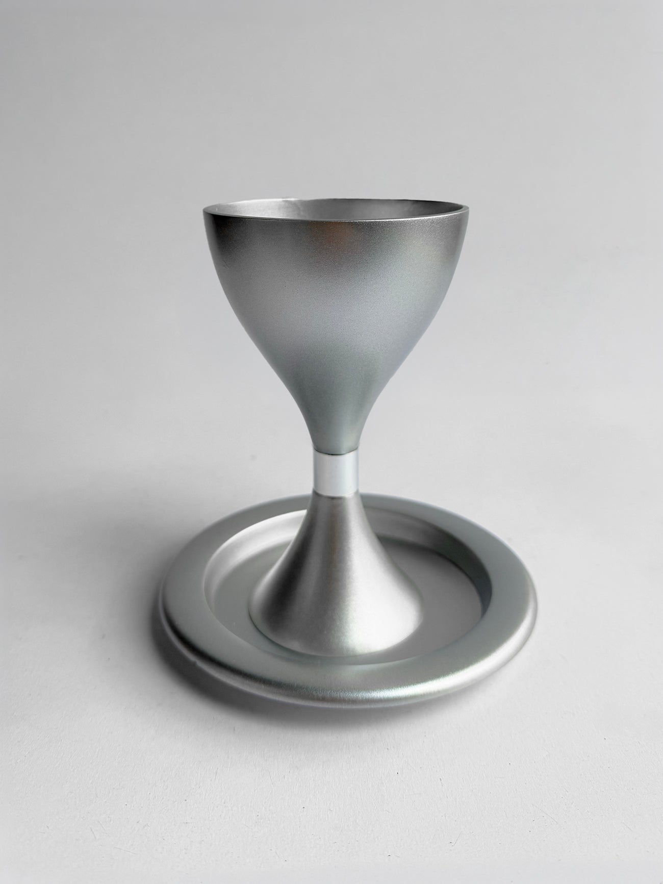 Kiddush Cup - Tall Silvered, Emanuel Design