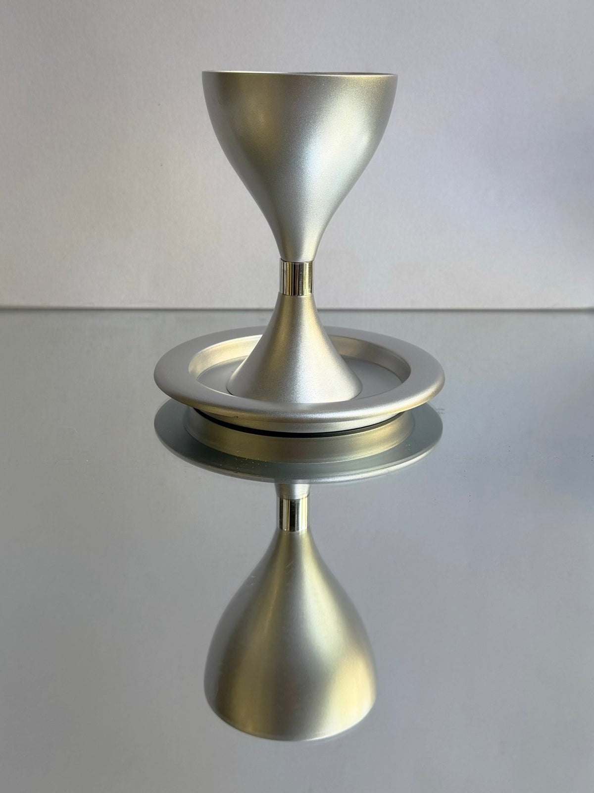 Kiddush Cup - Tall Silvered, Emanuel Design