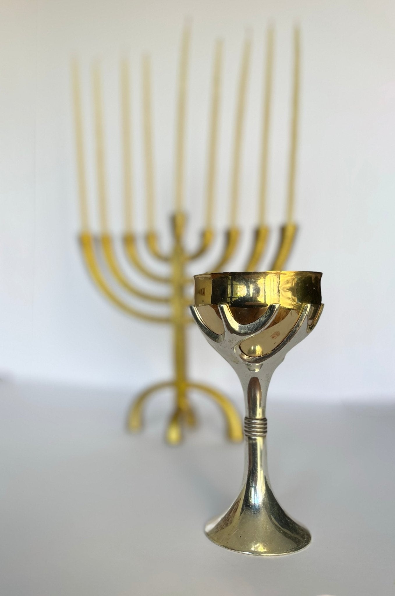 Kiddush Cup - Tree of Life, Gold & Silver