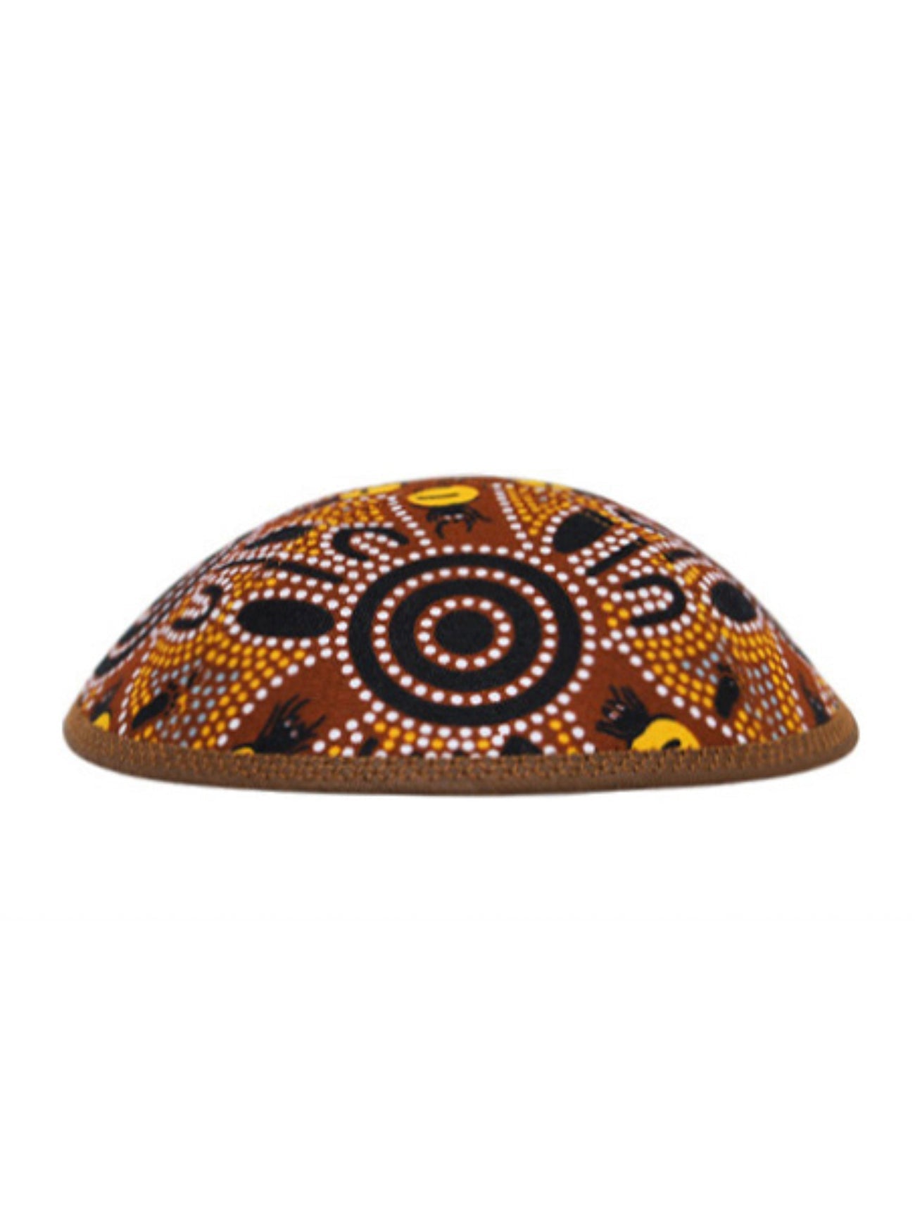 Kippah - Brown & Yellow, Australian