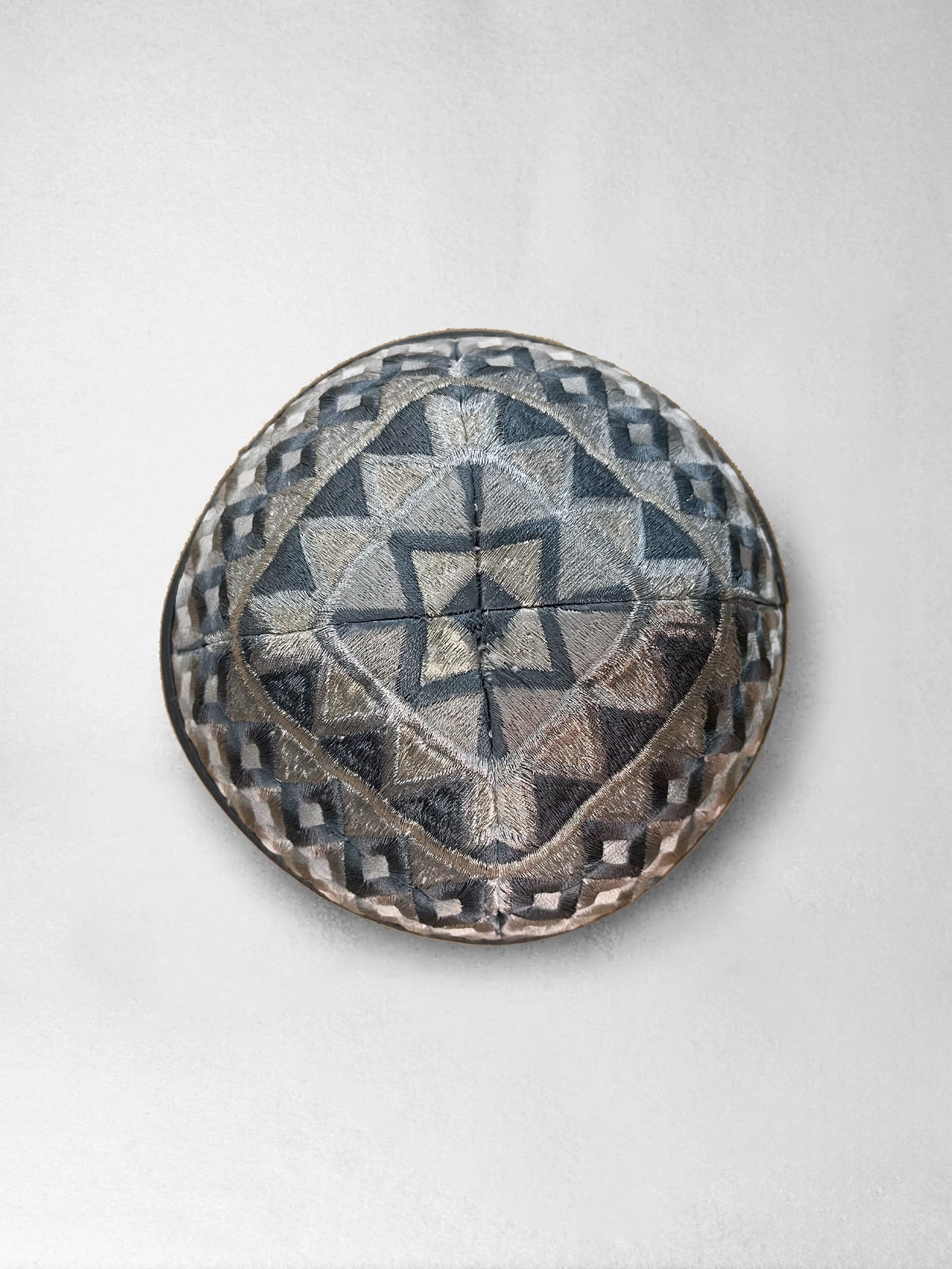 Kippah - Emanuel Magen David, Silver Squares