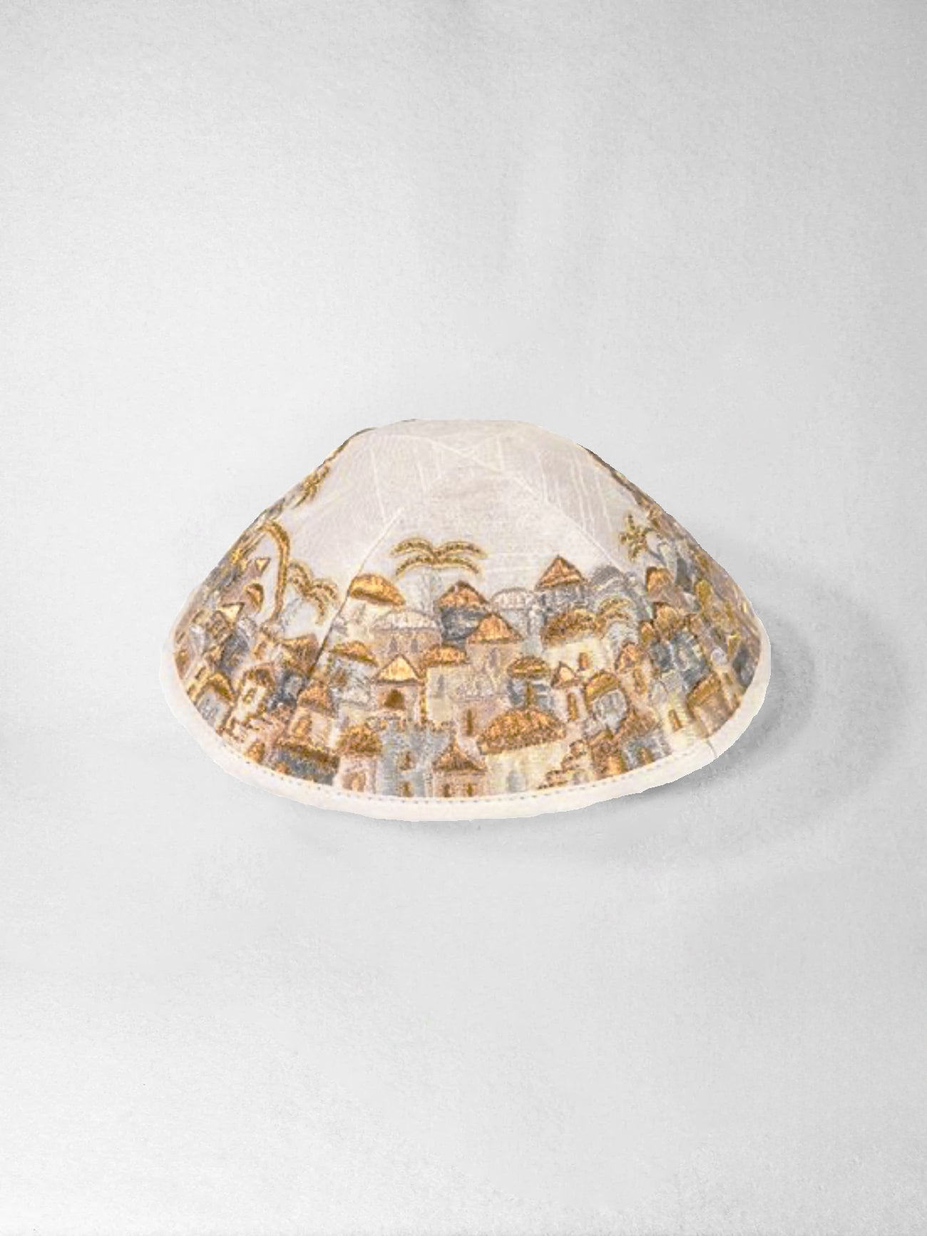 Kippah - Embroidered, Jerusalem Gold, Emanuel