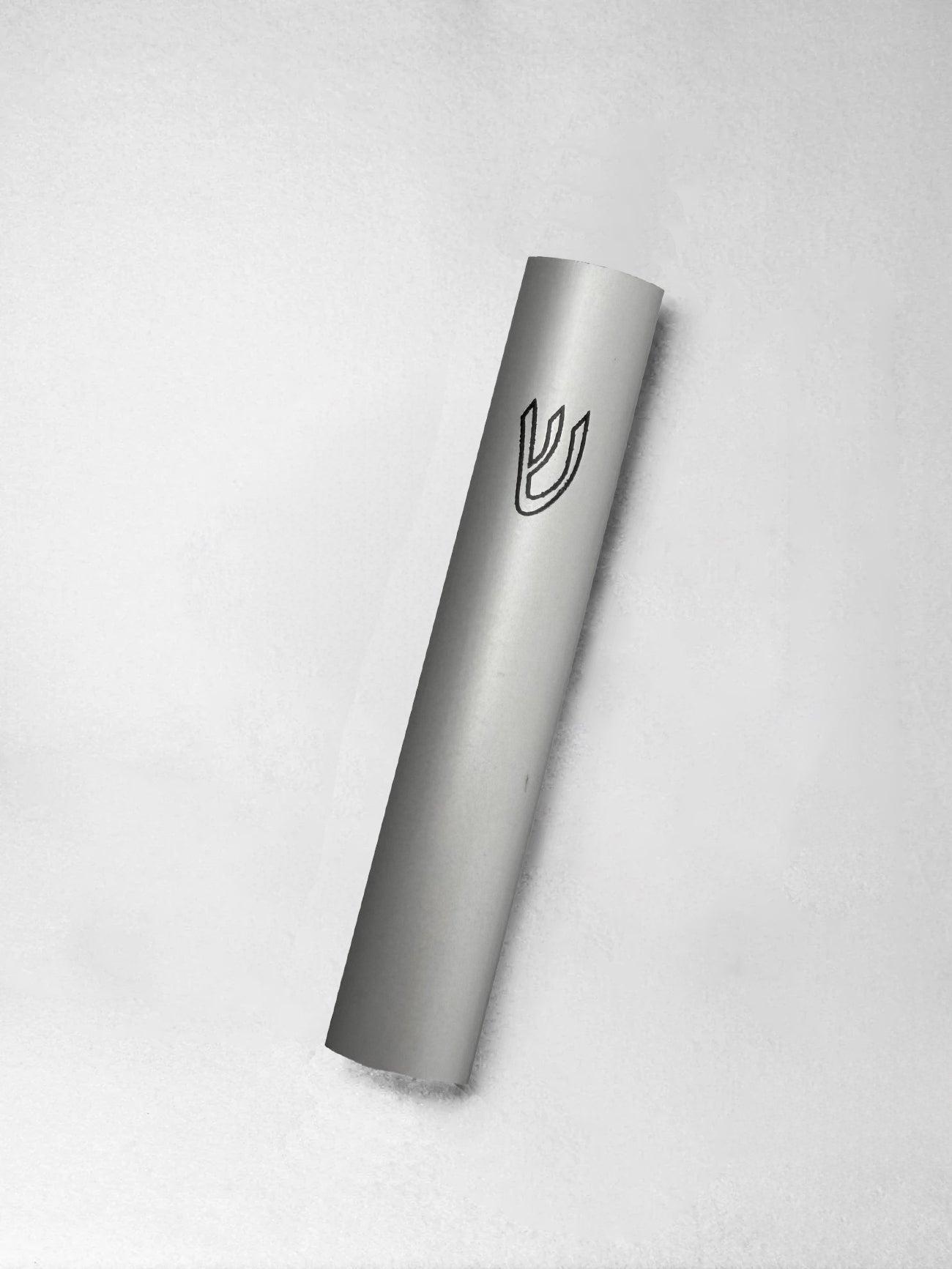 Mezuzah - Aluminium anodised grey, printed Shin