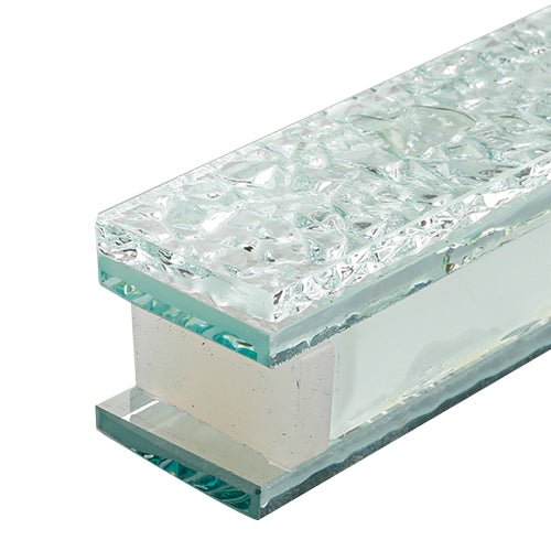 Mezuzah - Glass with Jerusalem Decoration