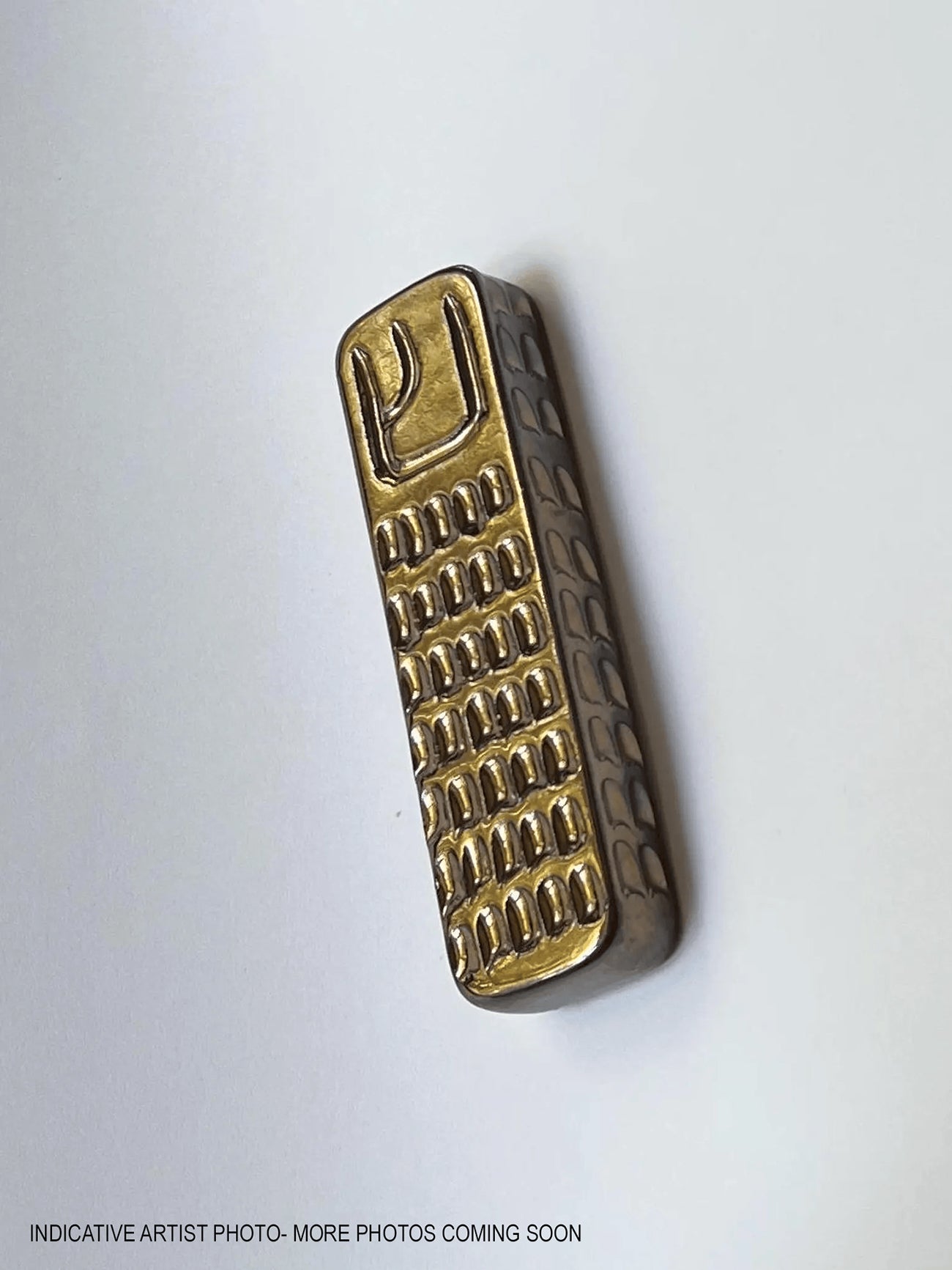Mezuzah - Gold, Windows - Ruth Shteinman