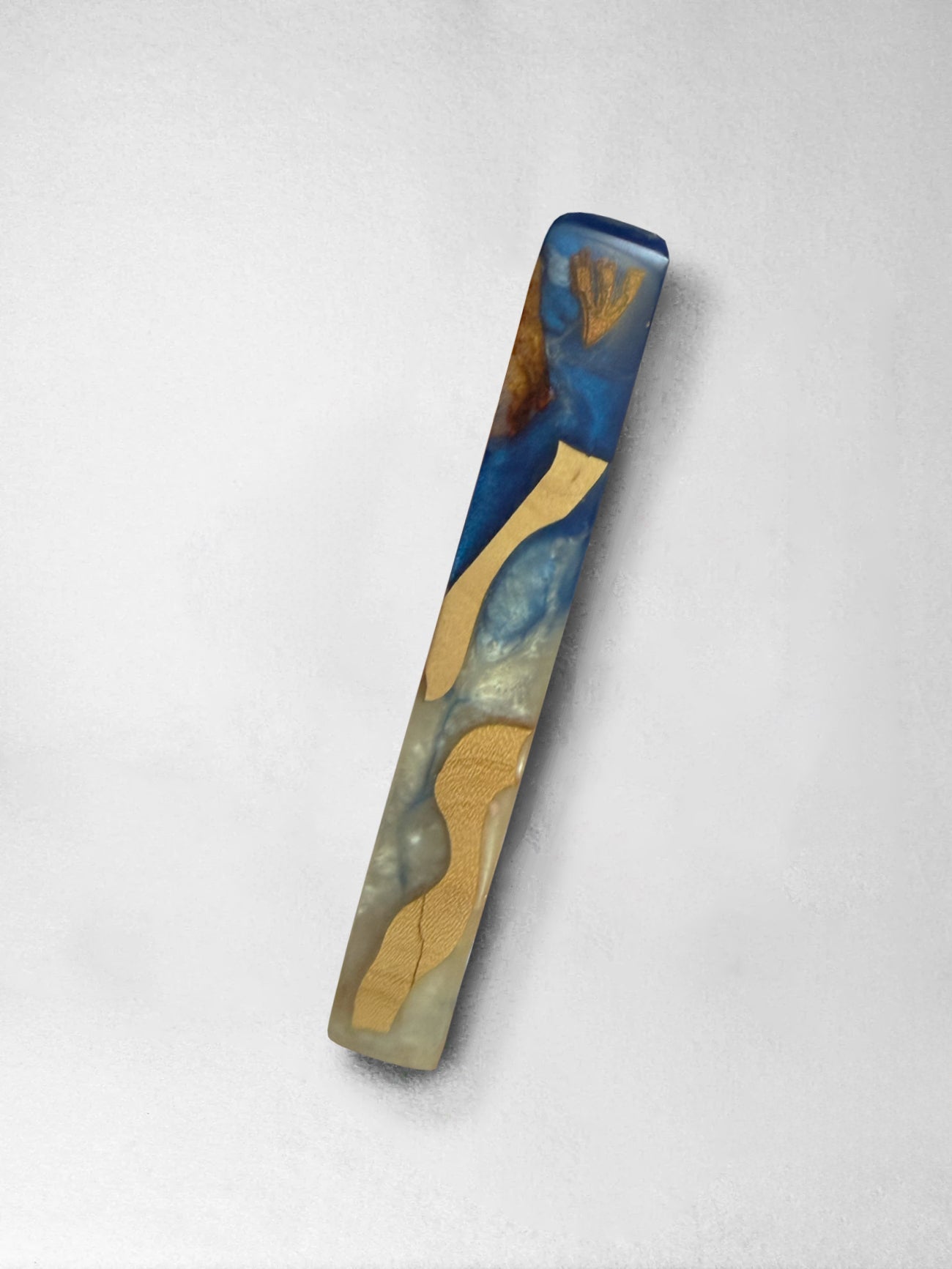 Mezuzah - Resin, Camphor, Blue - Michael Schwartz