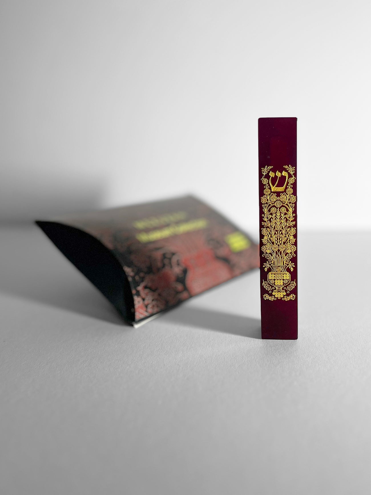 Mezuzah - Ruby Crystal - Woven Memory - Museum Collection