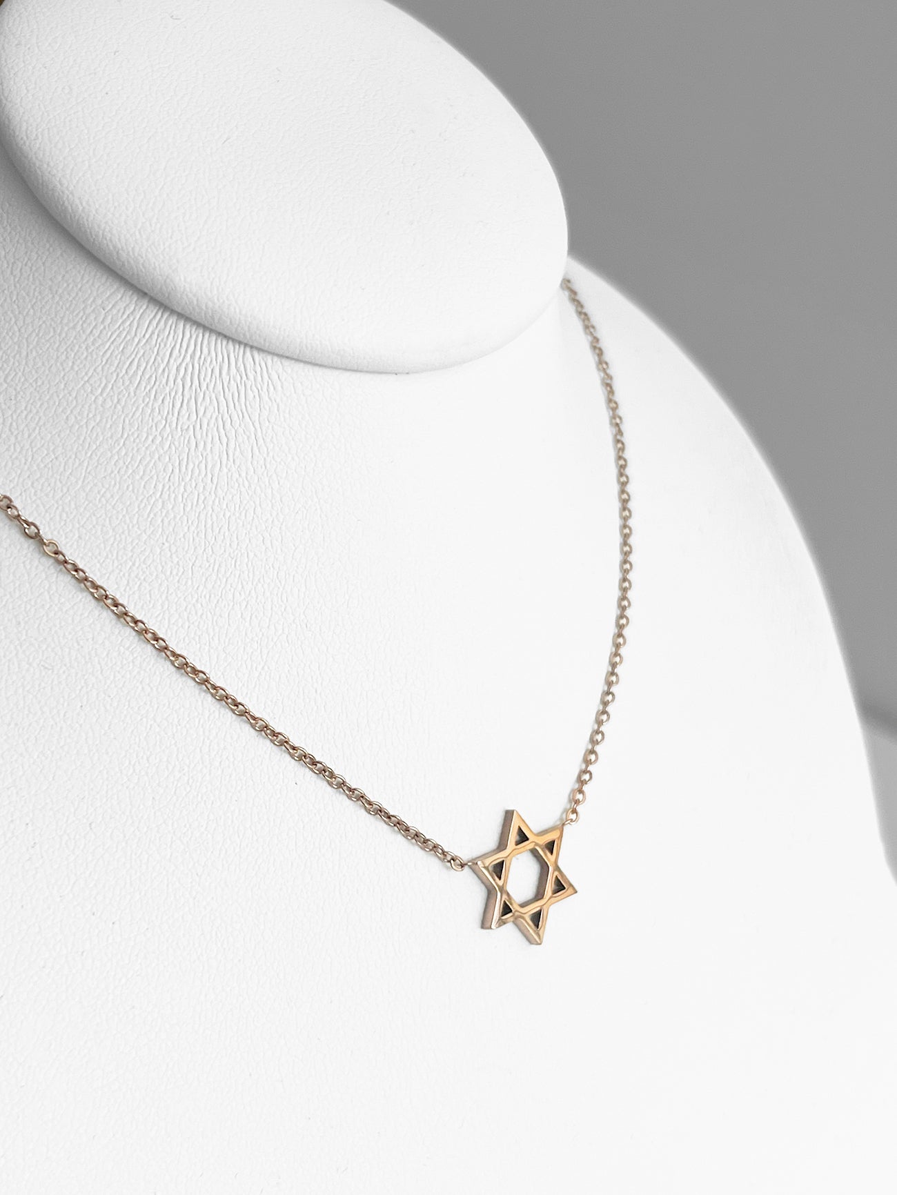 Necklace - Classic Magen David - Rose Gold