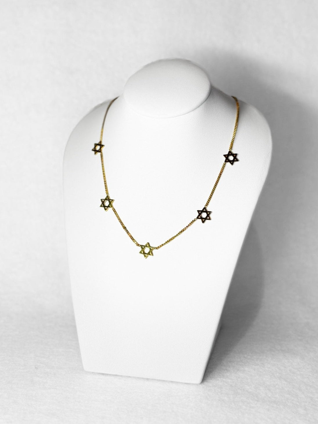 Necklace - Magen David array - gold