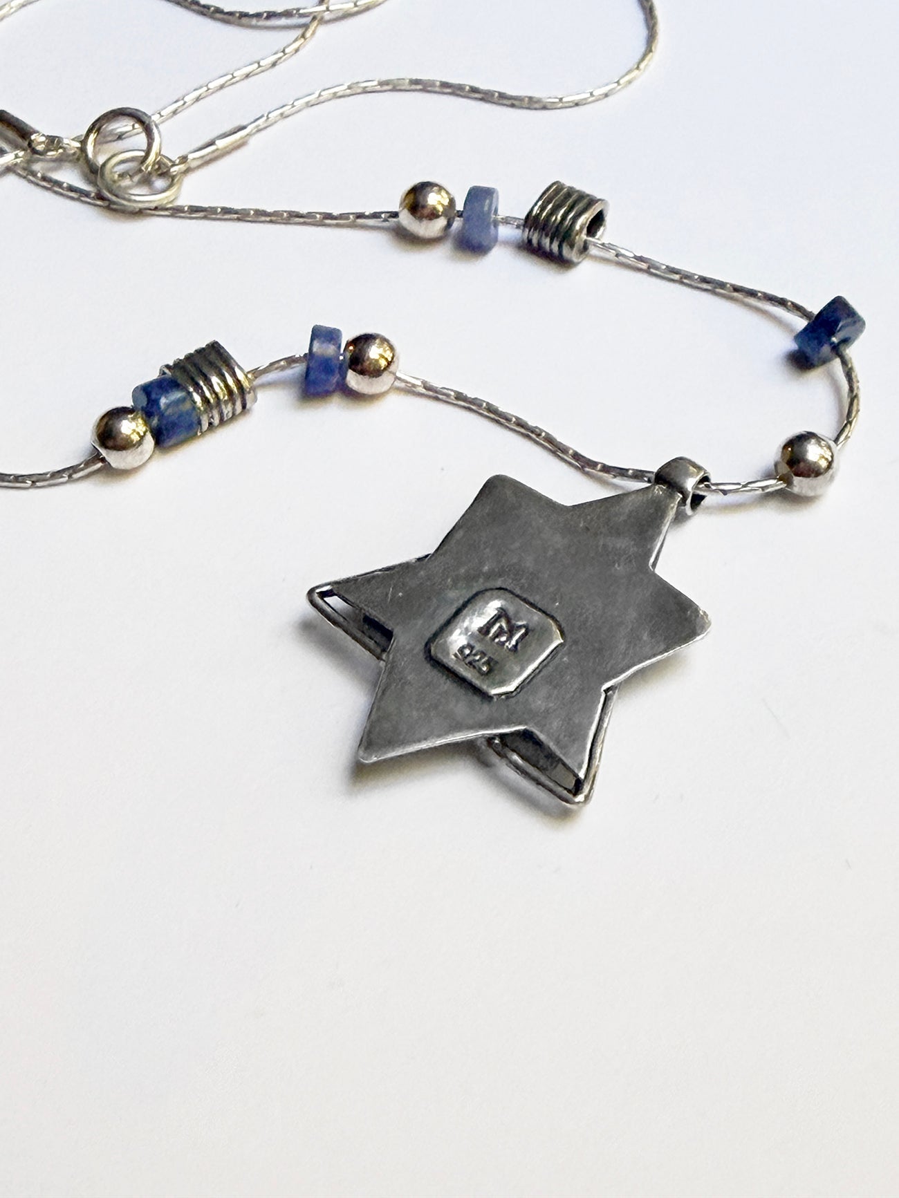 Necklace - Magen David in Roman Glass by Michal Kirat
