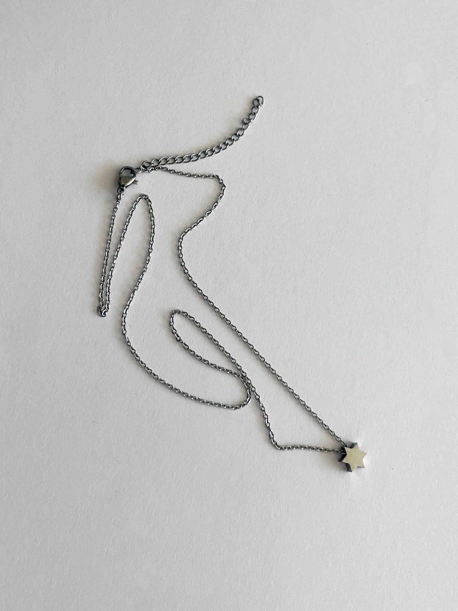 Necklace - Magen David Silver