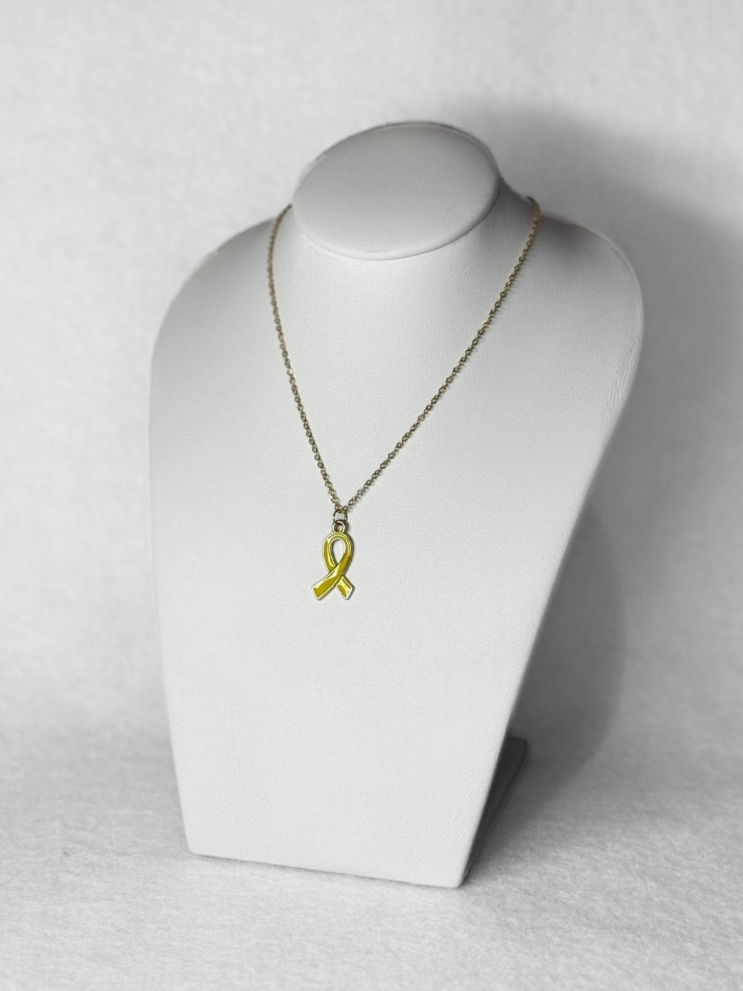 Necklace - Yellow Ribbon - Gold