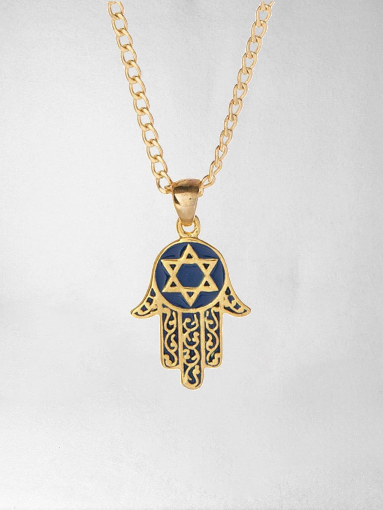 Pendant Hamsa with Magen David