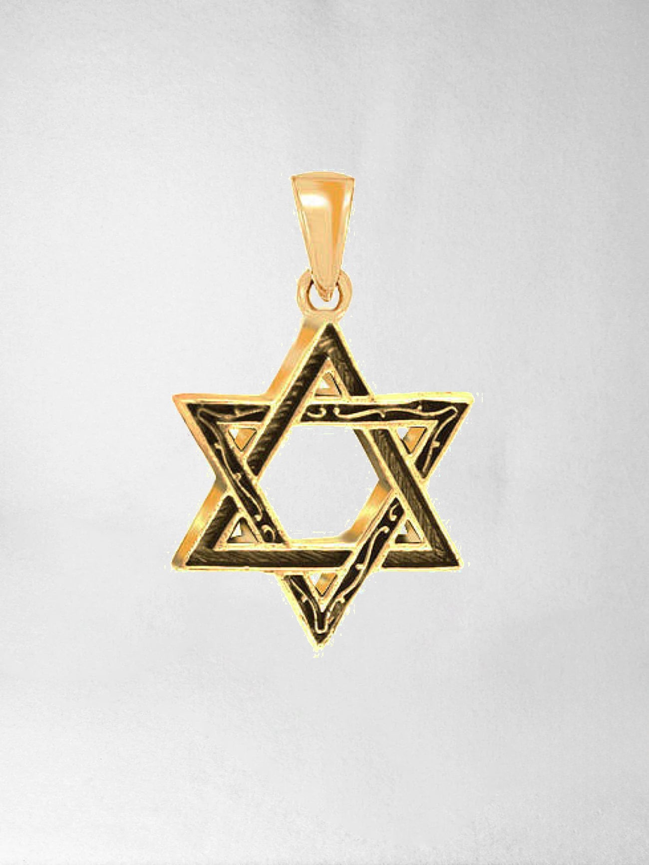Pendant Magen David - Classic Pave - Gold plated
