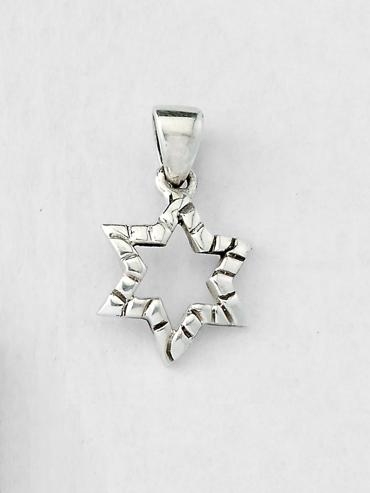 Pendant - Magen David - Textured