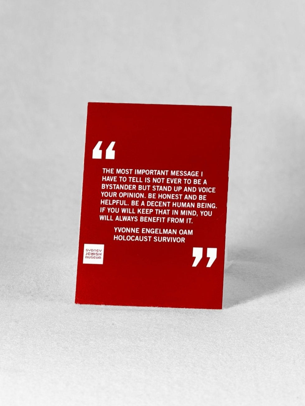 Postcard - Quotation - Yvonne Engelman OAM