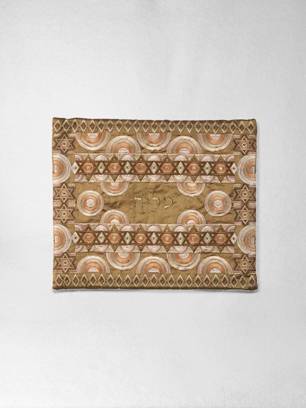 Tallit Bag - Bronze & Gold Embroidery, Emanuel