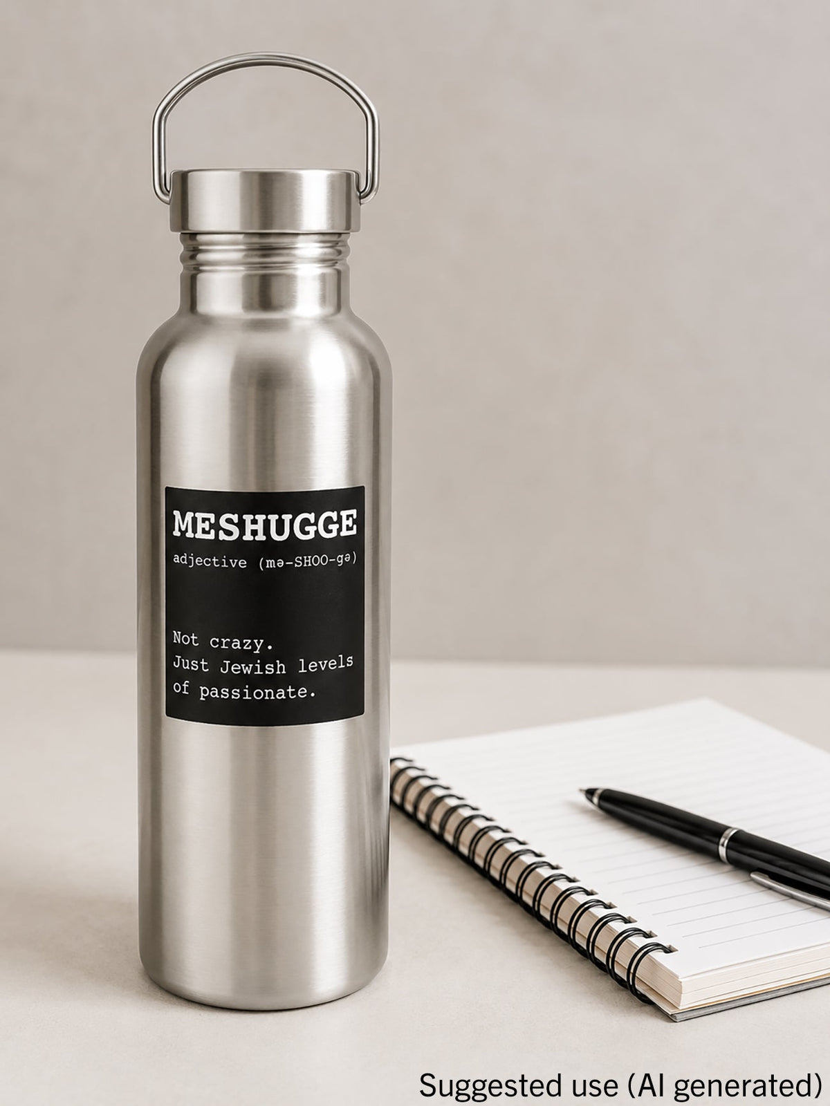Vinyl Sticker - Meshugge (Jewish levels of Passionate)